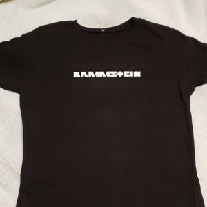 Rammstein Band Black Tee with White Print